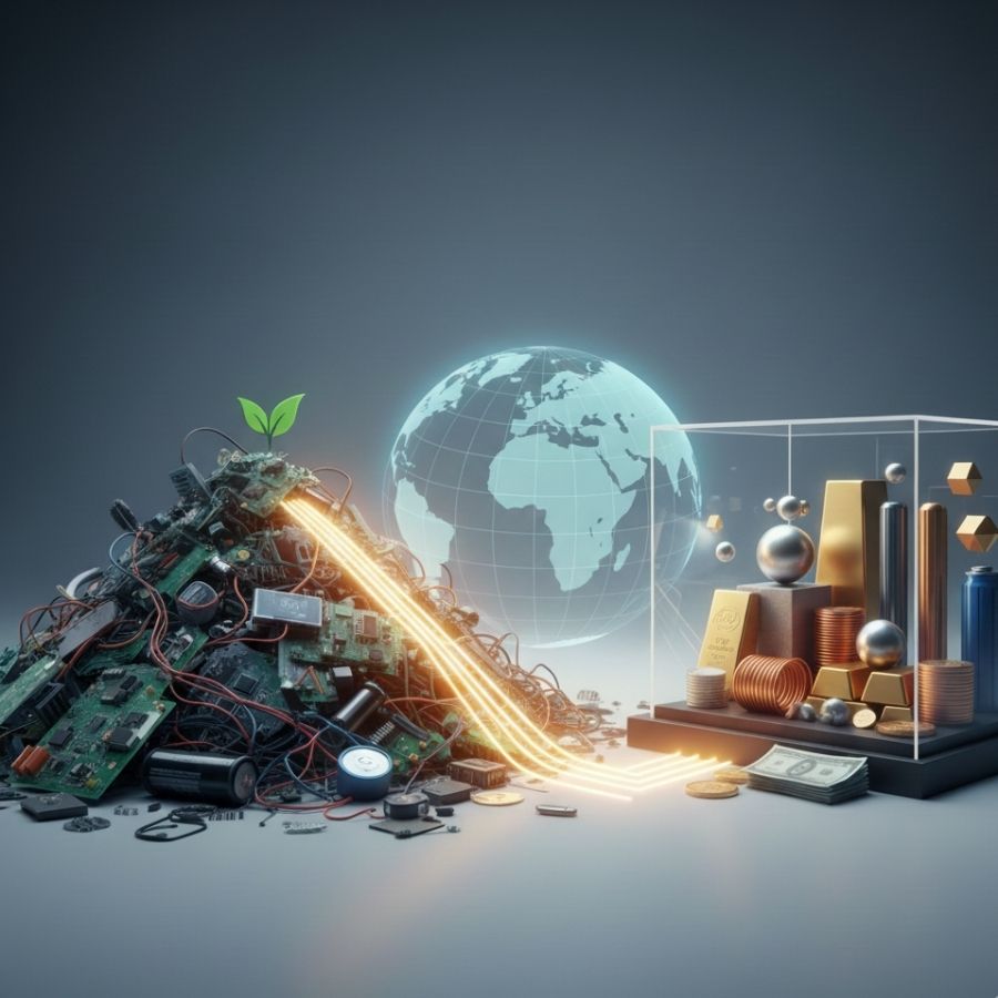 Recovery of Critical Raw Materials from E-Waste: An Environmental and Economic Imperative